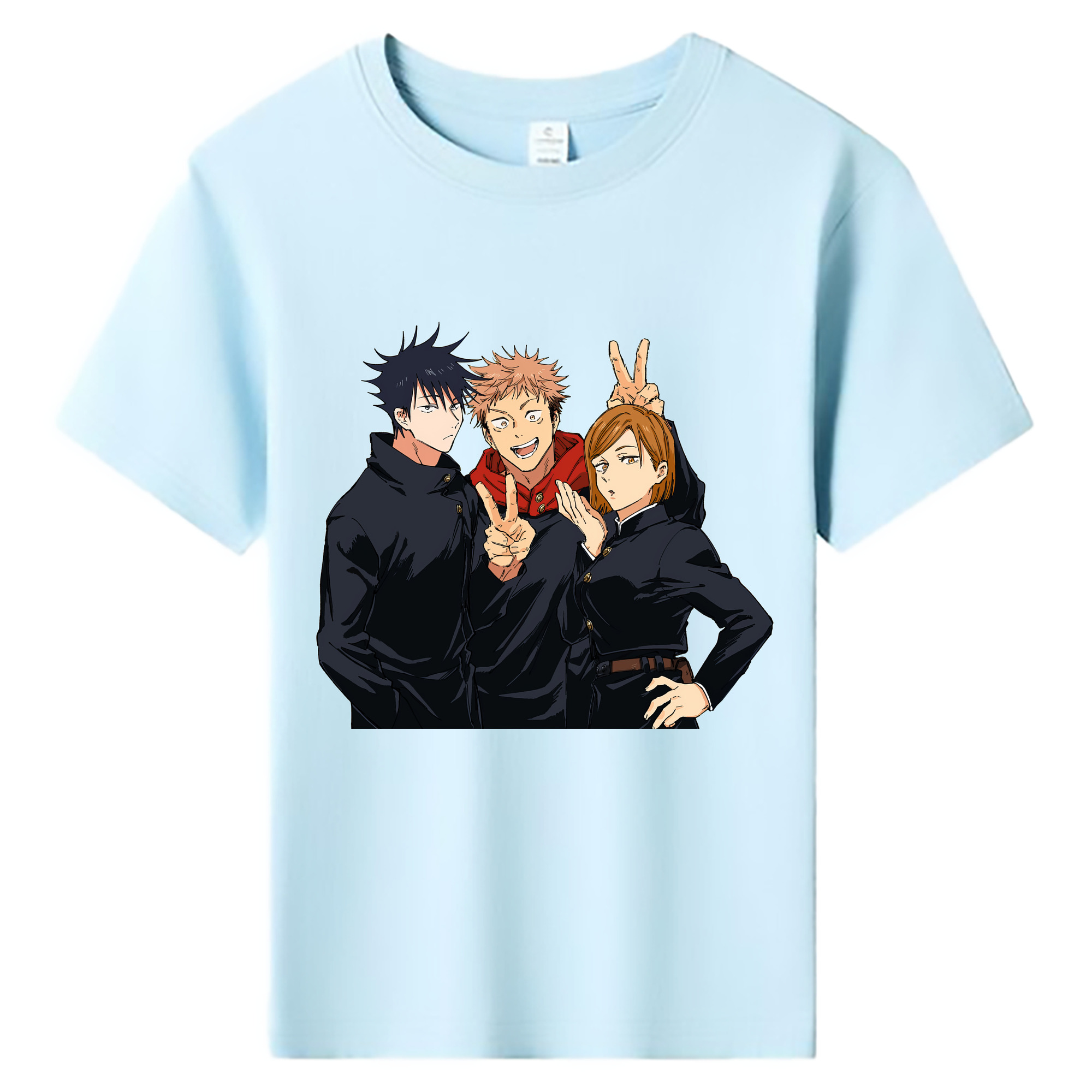 （画像用） 呪術廻戦 Jujutsu Kaisen 綿100％キッズTシャツ（フロントプリント）